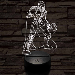 Thor 7 színű 3D led lámpa