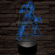 Thor 7 színű 3D led lámpa