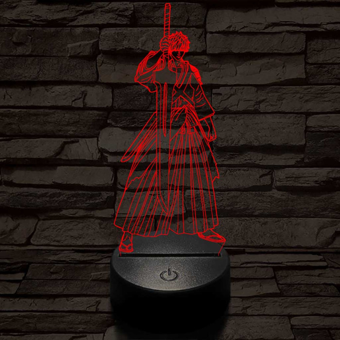 Bleach Kurosaki Ichigo 7 színű  3D led lámpa