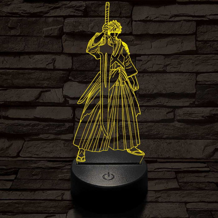 Bleach Kurosaki Ichigo 7 színű  3D led lámpa