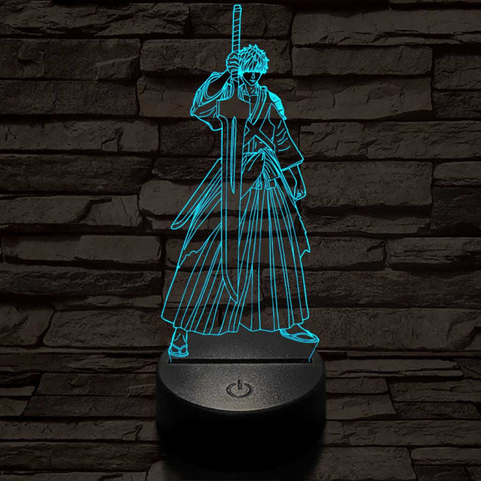 Bleach Kurosaki Ichigo 7 színű  3D led lámpa
