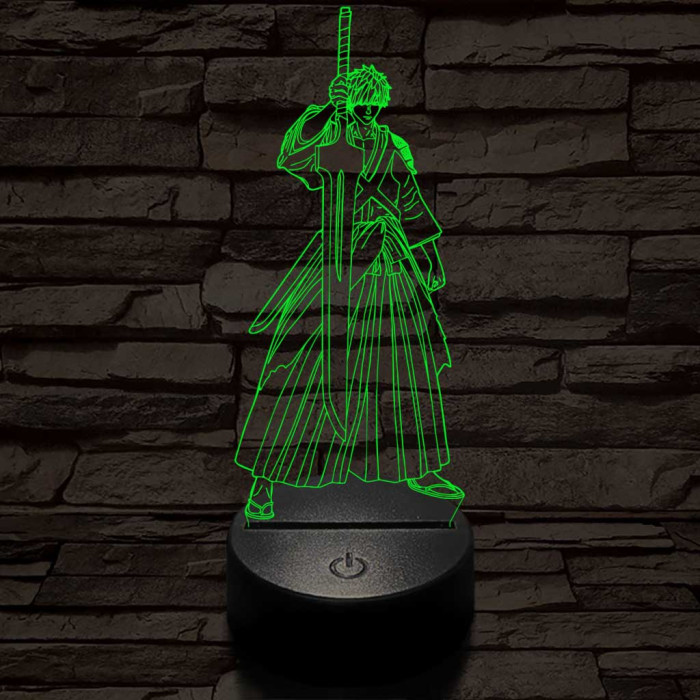 Bleach Kurosaki Ichigo 7 színű  3D led lámpa