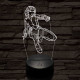 Fekete özvegy 7 színű 3D led lámpa