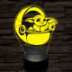 Baba Yoda 3D led lámpa