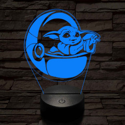 Baba Yoda 3D led lámpa
