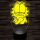 Garfield morcos 7 színű  3D led lámpa