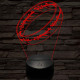 Gyűrű 3D led lámpa