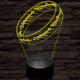 Gyűrű 3D led lámpa