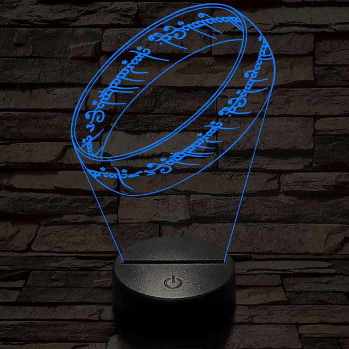 Gyűrű 3D led lámpa