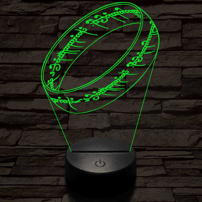 Gyűrű 3D led lámpa