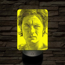 Alain Delon 7 színű  3D led lámpa