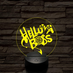 Helluva Boss logó 7 színű 3D led lámpa