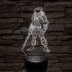 Predator 7 színű  3D led lámpa