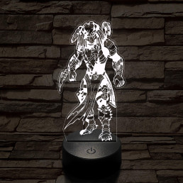 Predator Boss 7 színű  3D led lámpa