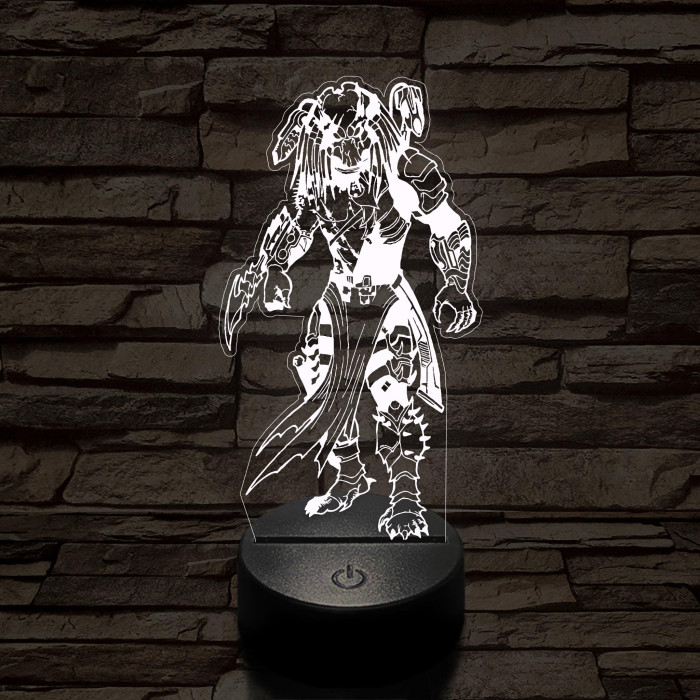 Predator Boss 7 színű  3D led lámpa