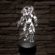 Predator Boss 7 színű  3D led lámpa