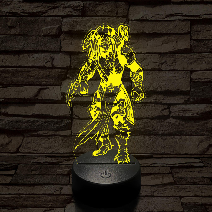 Predator Boss 7 színű  3D led lámpa