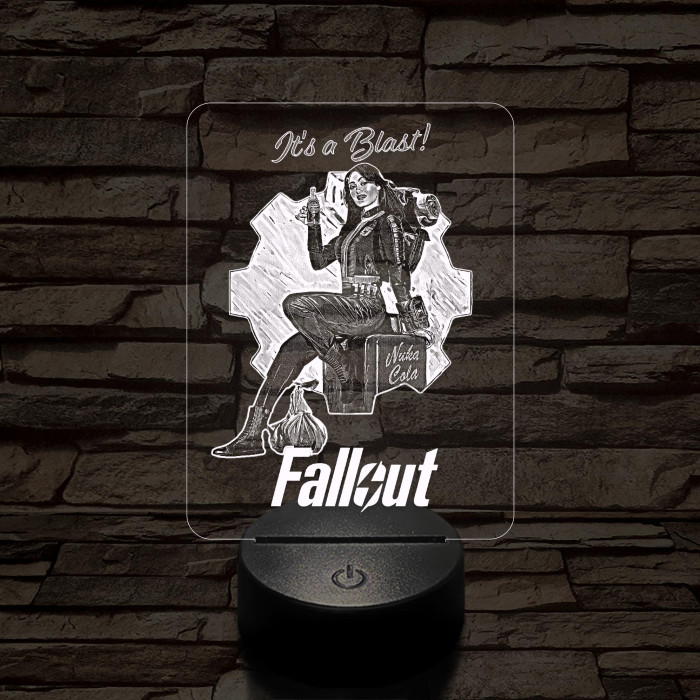 Fallout Lucy 7 színű 3D led lámpa