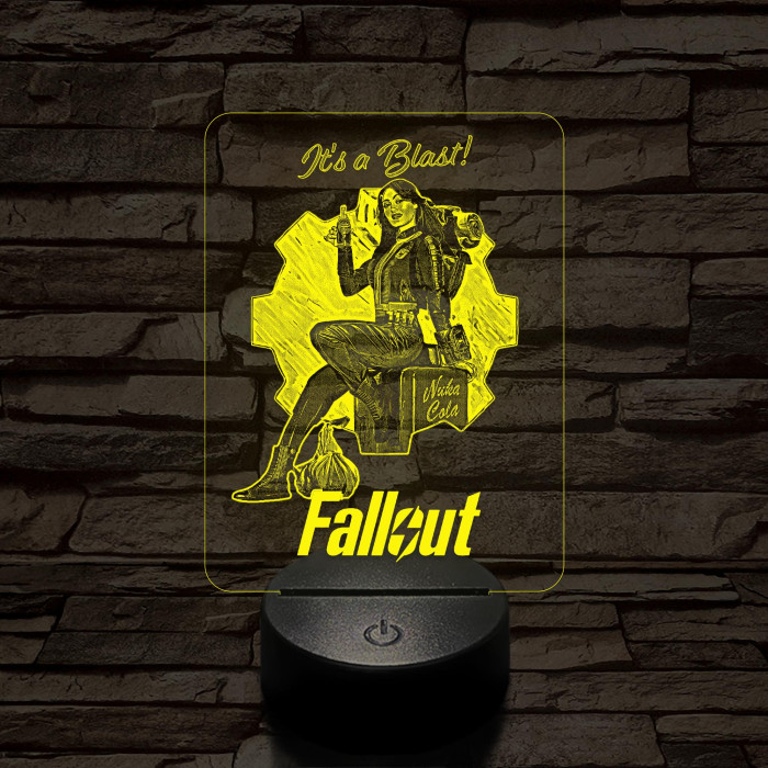 Fallout Lucy 7 színű 3D led lámpa