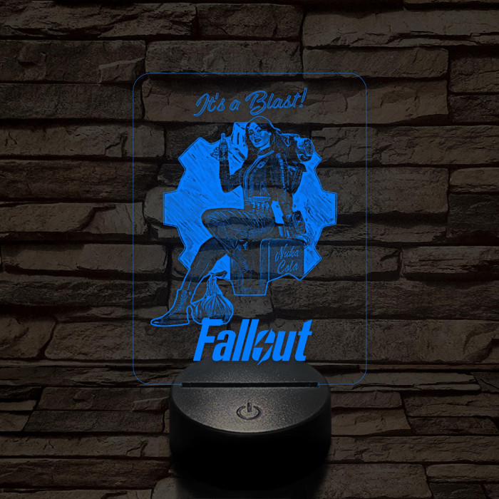 Fallout Lucy 7 színű 3D led lámpa