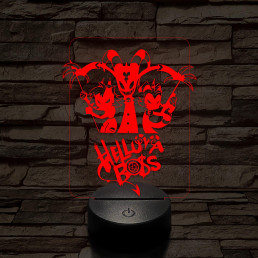 Helluva Boss csapat logó 7 színű 3D led lámpa