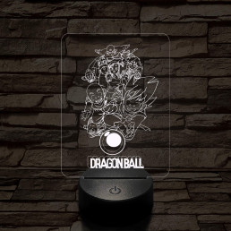 Dragon Ball csapat 7 színű 3D led lámpa