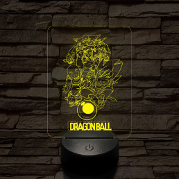 Dragon Ball csapat 7 színű 3D led lámpa