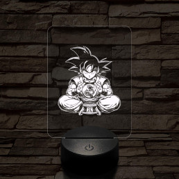 Songoku kívánság 7 színű 3D led lámpa