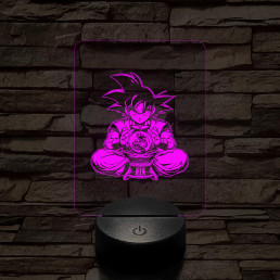 Songoku kívánság 7 színű 3D led lámpa