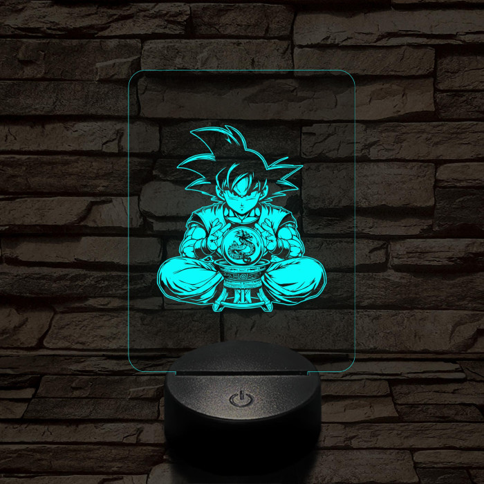 Songoku kívánság 7 színű 3D led lámpa