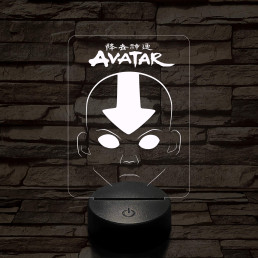 Avatar, Aang fej 7 színű 3D led lámpa