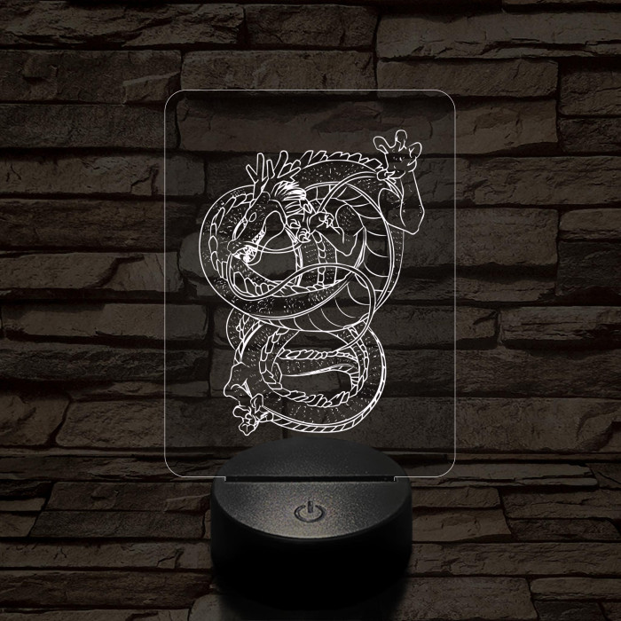 Dragon Ball Shenron sárkány 7 színű 3D led lámpa