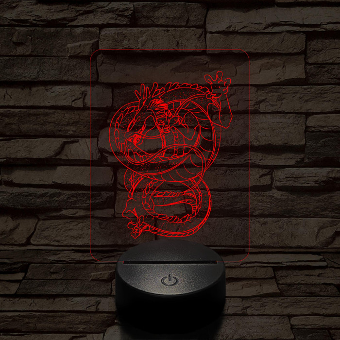Dragon Ball Shenron sárkány 7 színű 3D led lámpa