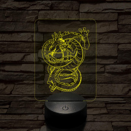 Dragon Ball Shenron sárkány 7 színű 3D led lámpa