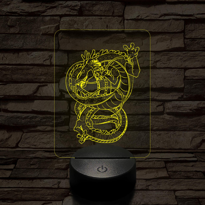 Dragon Ball Shenron sárkány 7 színű 3D led lámpa