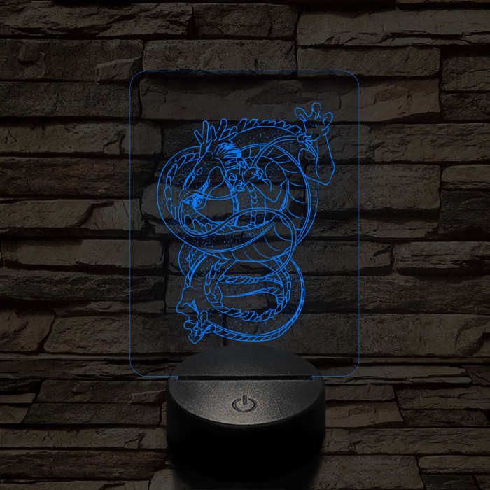 Dragon Ball Shenron sárkány 7 színű 3D led lámpa