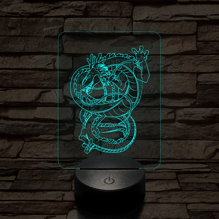 Dragon Ball Shenron sárkány 7 színű 3D led lámpa