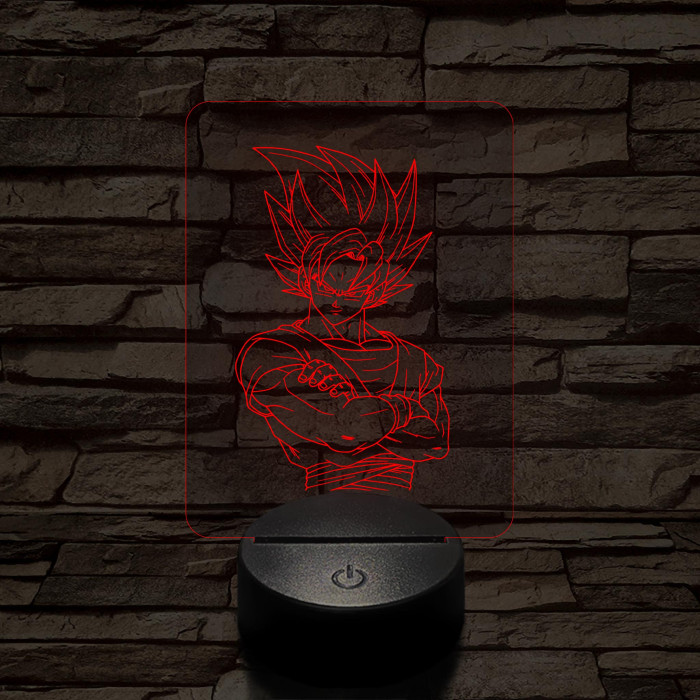 Songoku 1SS 7 színű 3D led lámpa