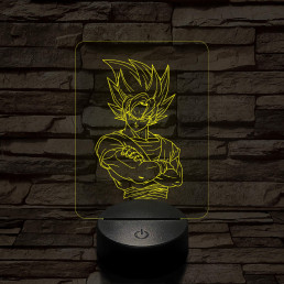 Songoku 1SS 7 színű 3D led lámpa