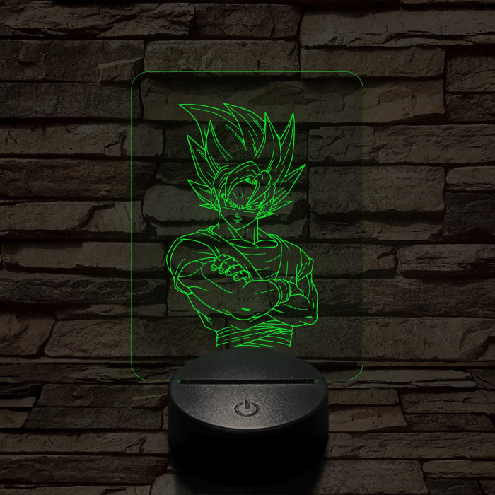 Songoku 1SS 7 színű 3D led lámpa