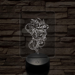 Songoku 6SS 7 színű 3D led lámpa