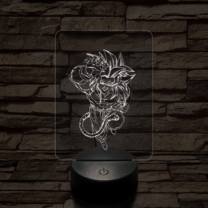 Songoku 6SS 7 színű 3D led lámpa