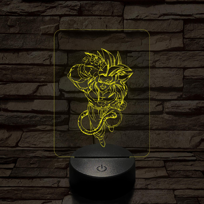 Songoku 6SS 7 színű 3D led lámpa