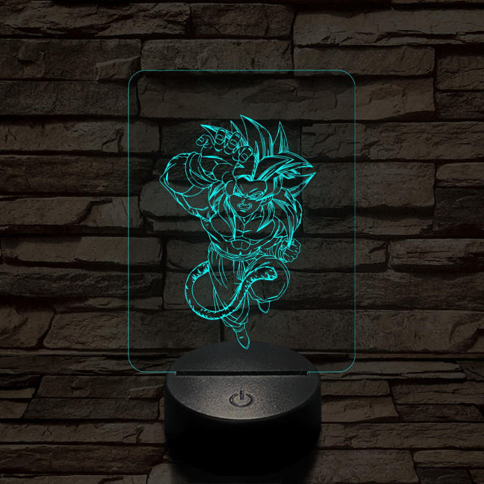 Songoku 6SS 7 színű 3D led lámpa