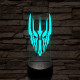 Sauron félelmetes sisakja 7 színű 3D led lámpa