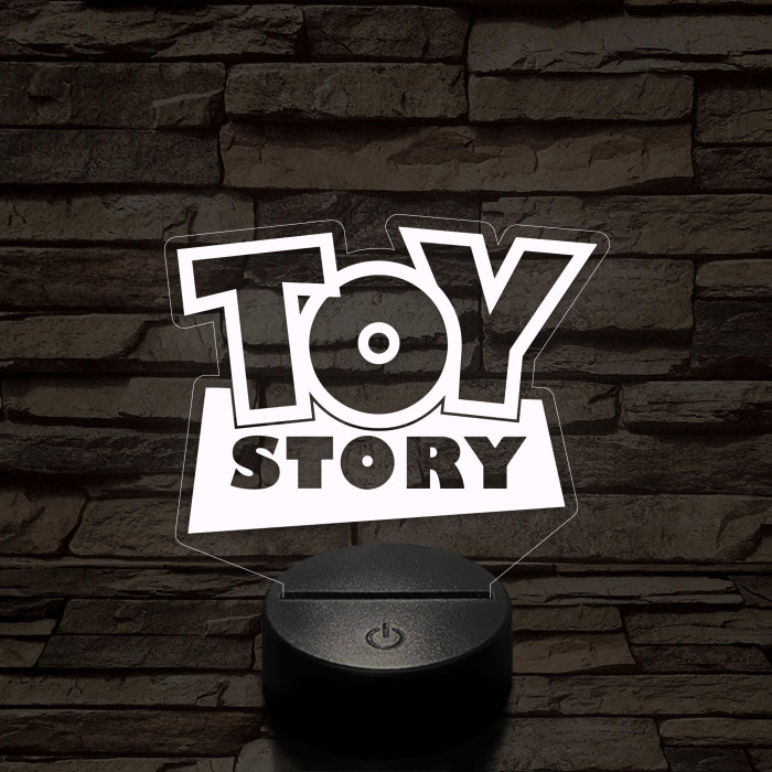 ToyStory logo 7 színű 3D led lámpa