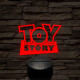 ToyStory logo 7 színű 3D led lámpa