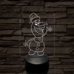 Répaorr Hómanó 7 színű 3D led lámpa