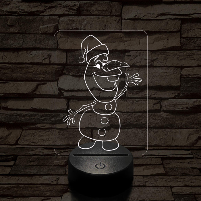 Répaorr Hómanó 7 színű 3D led lámpa