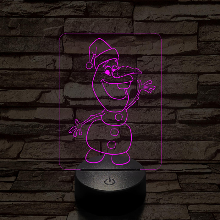 Répaorr Hómanó 7 színű 3D led lámpa